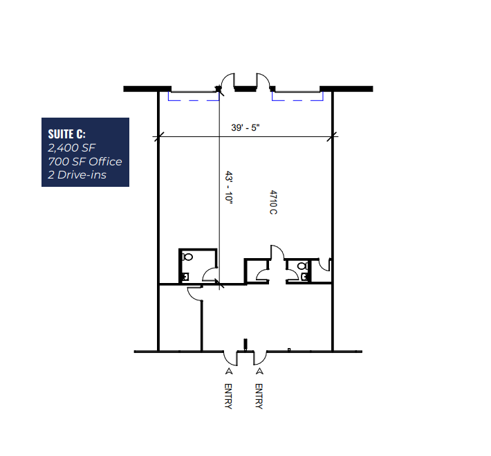 4790-4860 Interstate Dr, Cincinnati, OH en alquiler Plano de la planta- Imagen 1 de 1