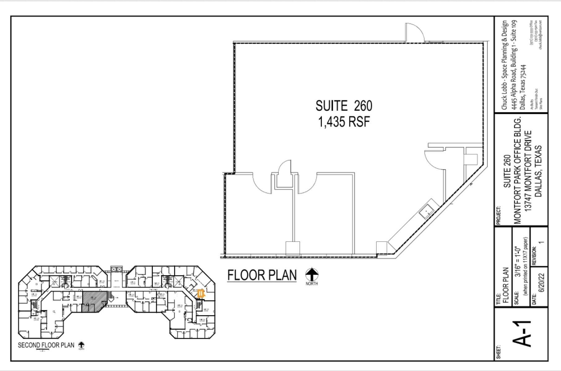 13747 Montfort Dr, Dallas, TX en alquiler Plano de la planta- Imagen 1 de 1