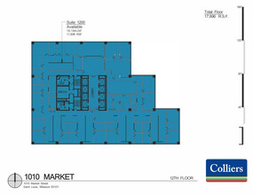 1010 Market St, Saint Louis, MO en alquiler Plano de la planta- Imagen 1 de 1