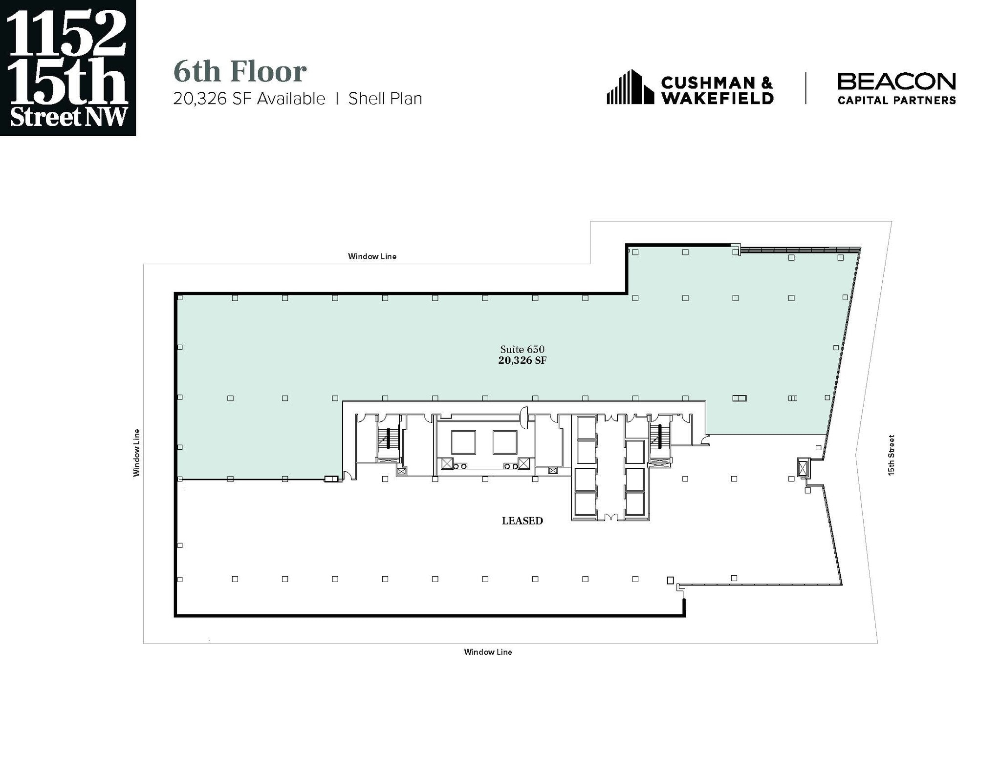 1152 15th St NW, Washington, DC en alquiler Plano de la planta- Imagen 1 de 1