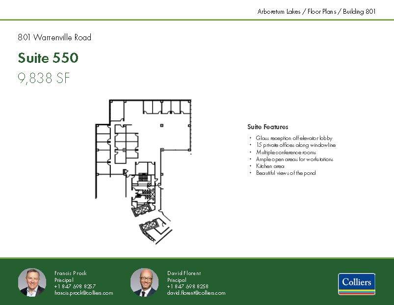 801 Warrenville Rd, Lisle, IL en alquiler Plano de la planta- Imagen 1 de 1