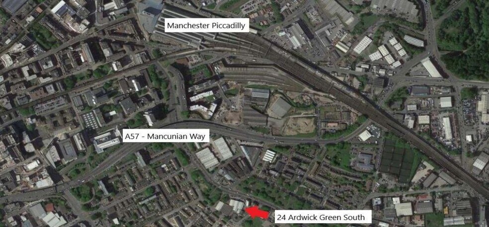 22-24 Ardwick Green S, Manchester en venta - Vista aérea - Imagen 3 de 3