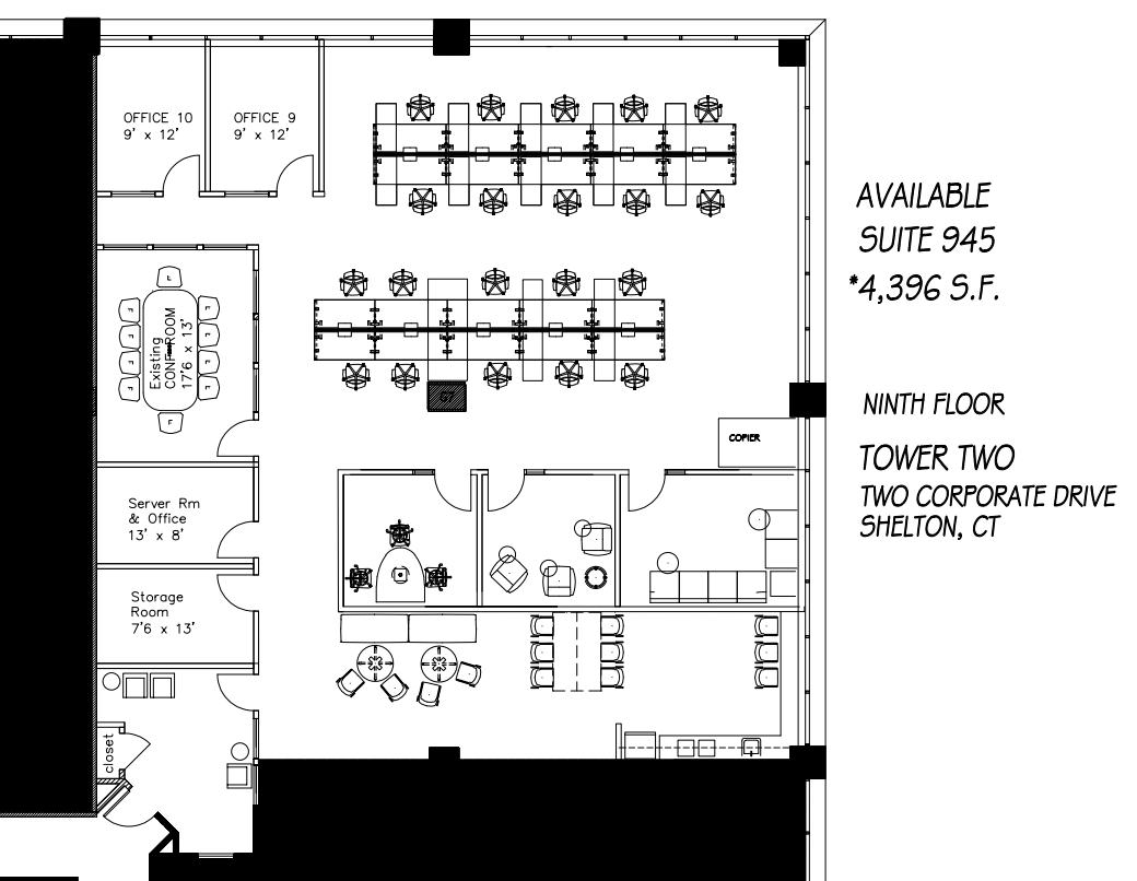 2 Corporate Dr, Shelton, CT en alquiler Plano de la planta- Imagen 1 de 1