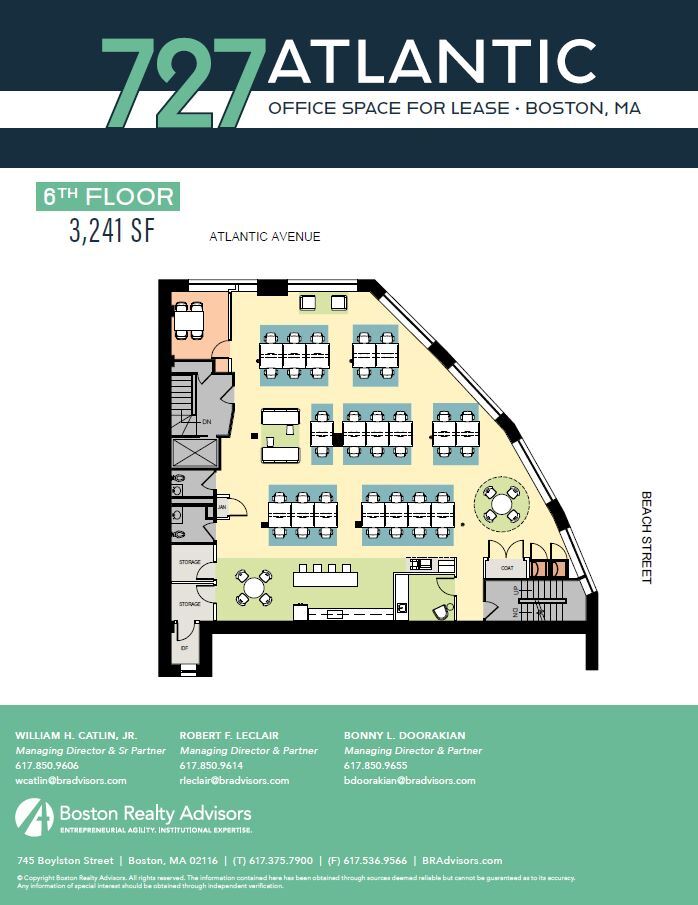 727 Atlantic Ave, Boston, MA en alquiler Plano de la planta- Imagen 1 de 8