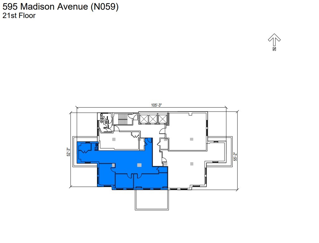 595 Madison Ave, New York, NY en alquiler Plano de la planta- Imagen 1 de 1