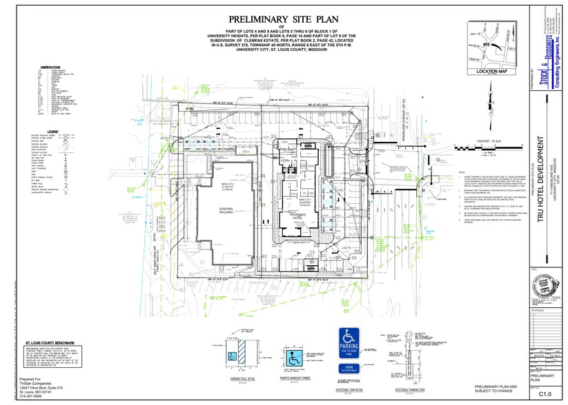 711 Kingsland Ave, University City, MO en alquiler - Plano del sitio - Imagen 1 de 6