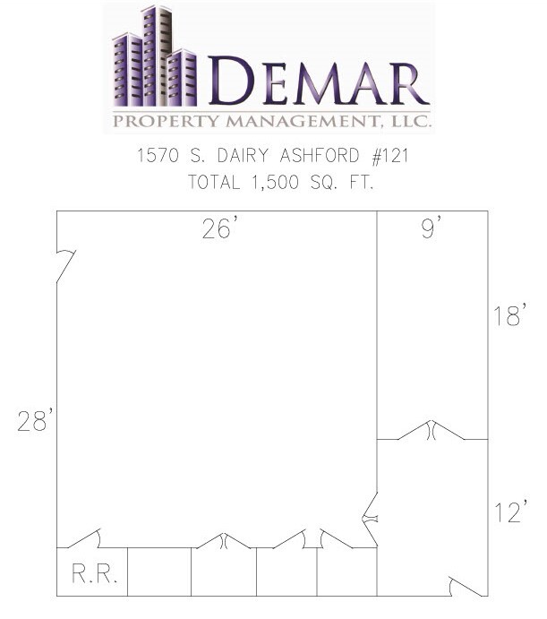 1570 Dairy Ashford Rd, Houston, TX en alquiler Plano de la planta- Imagen 1 de 5