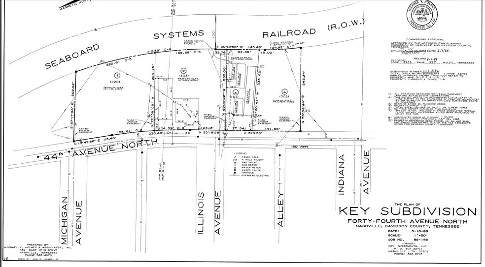 820 & 900 44th Ave N, Nashville, TN en venta - Plano de solar - Imagen 2 de 2