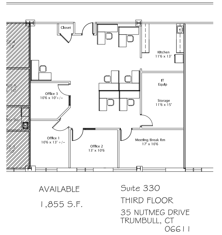 35 Nutmeg Dr, Trumbull, CT en alquiler Plano de la planta- Imagen 1 de 1