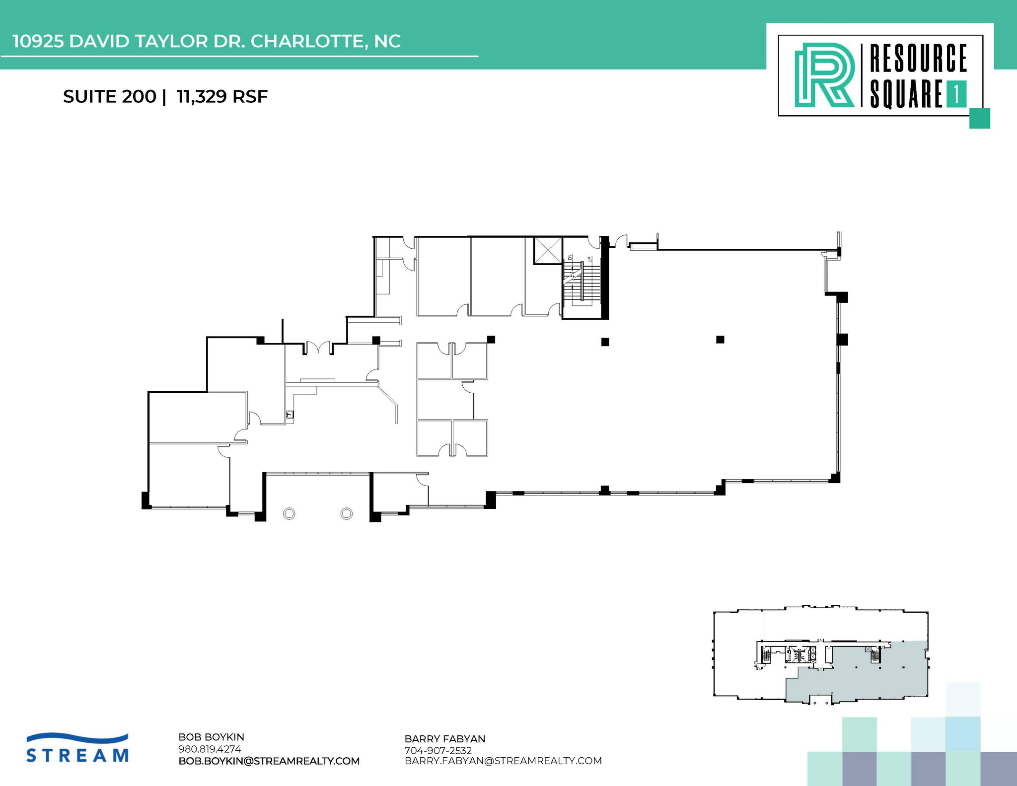 10735 David Taylor Dr, Charlotte, NC en alquiler Plano de la planta- Imagen 1 de 2