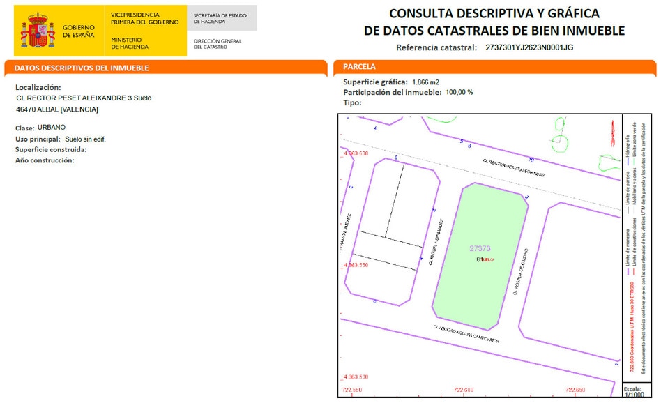 Terreno en Albal en venta - Foto del edificio - Imagen 2 de 18