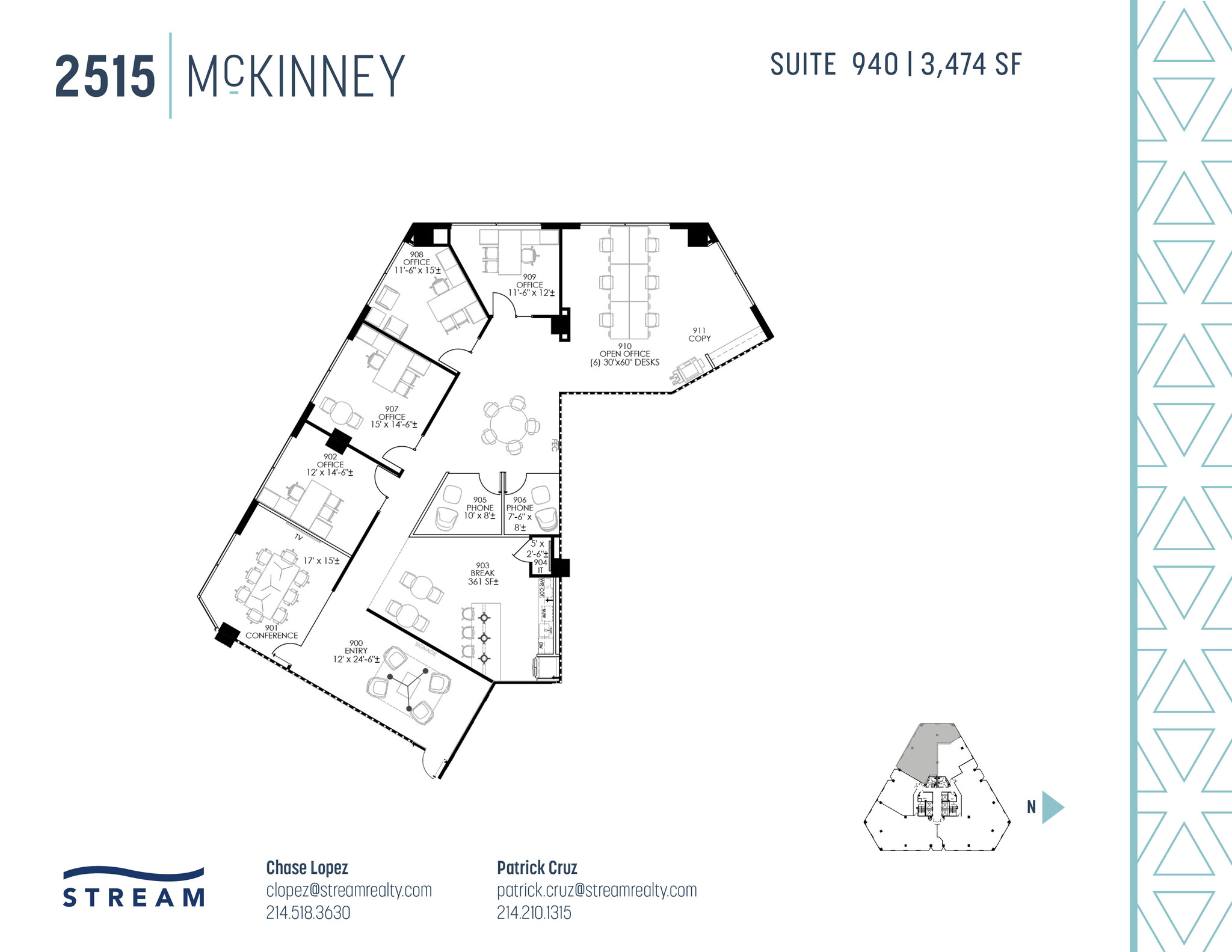 2515 McKinney Ave, Dallas, TX en alquiler Plano de la planta- Imagen 1 de 1