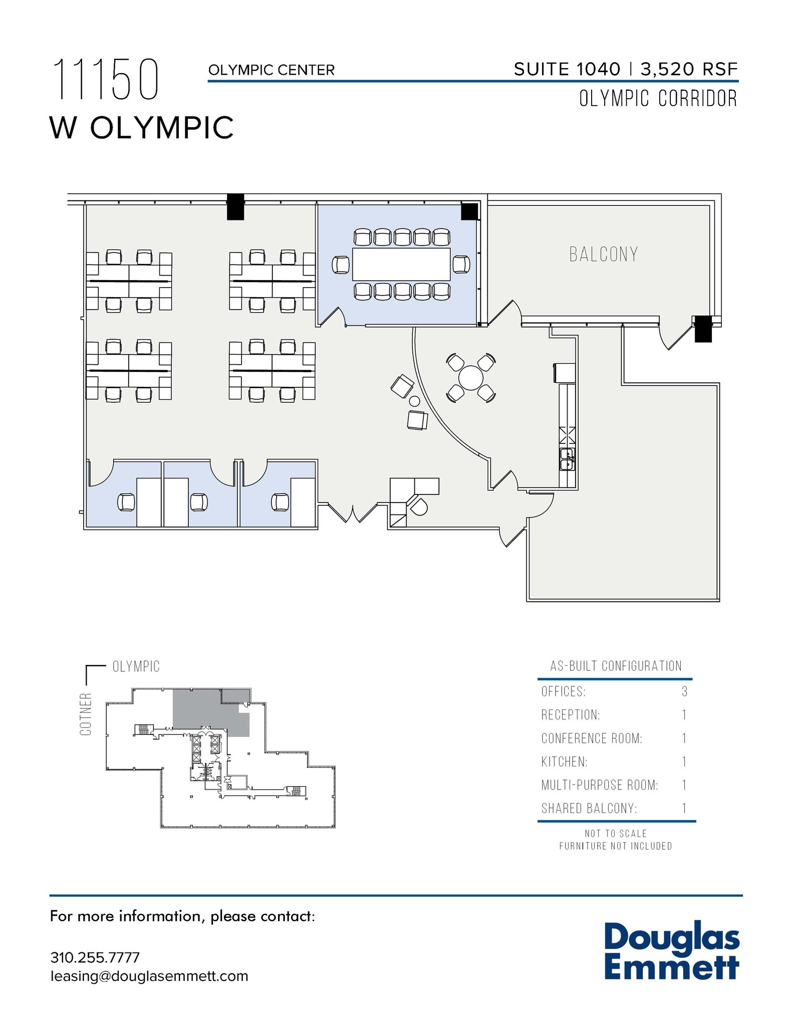 11150 W Olympic Blvd, Los Angeles, CA en alquiler Plano de la planta- Imagen 1 de 1