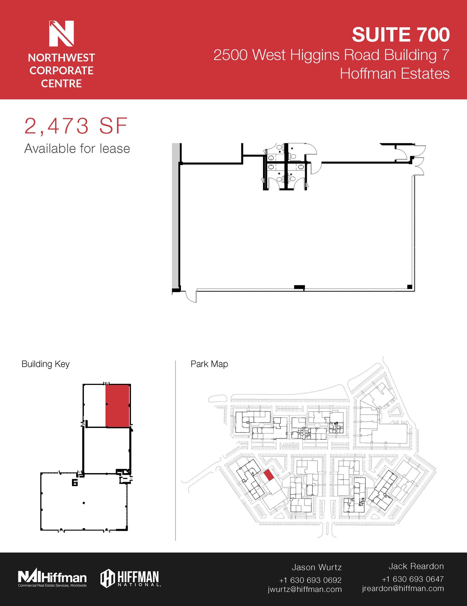 2500 W Higgins Rd, Hoffman Estates, IL en alquiler Plano de la planta- Imagen 1 de 1