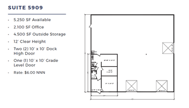 5901-5909 Tension Dr, Fort Worth, TX en alquiler Plano de la planta- Imagen 1 de 1