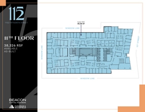 1152 15th St NW, Washington, DC en alquiler Plano de la planta- Imagen 1 de 3
