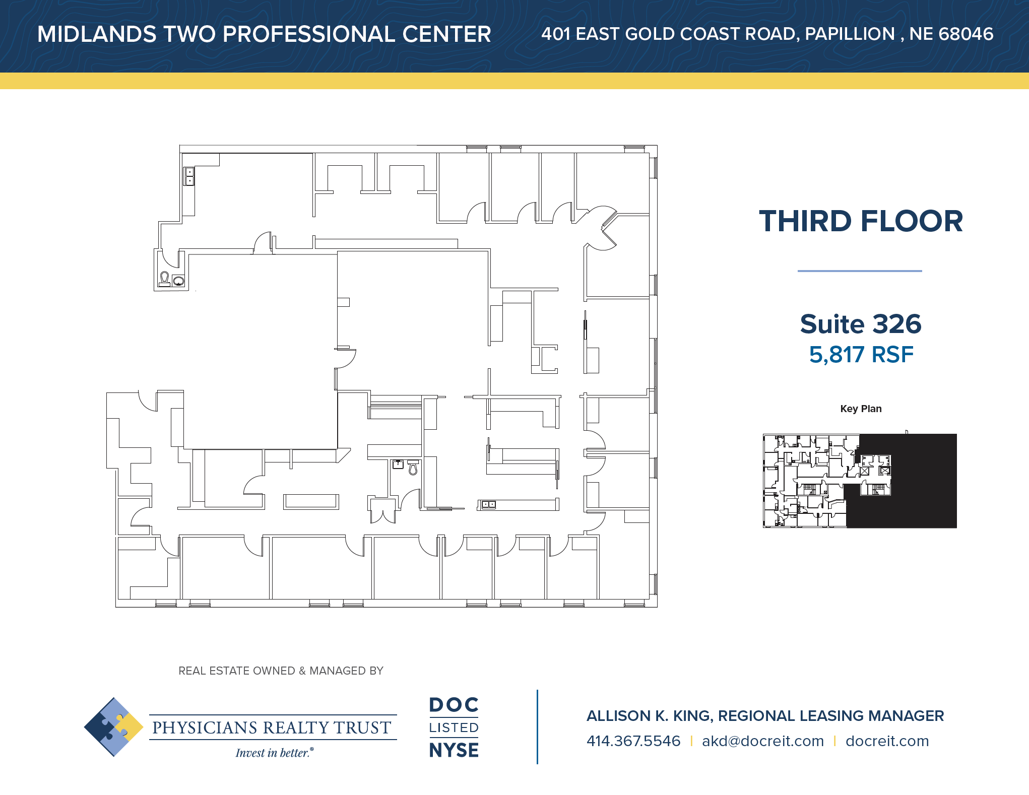 401 E Gold Coast Rd, Papillion, NE en alquiler Plano de la planta- Imagen 1 de 1