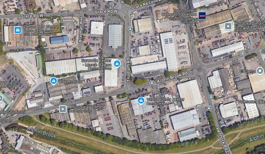 Alphin Brook Rd, Exeter en alquiler - Vista aérea - Imagen 2 de 2