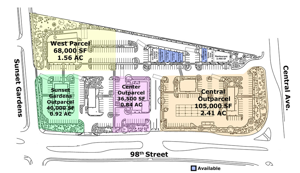 Southwest Corner of Central Avenue & 98th Street, Albuquerque, NM en alquiler - Plano del sitio - Imagen 3 de 5