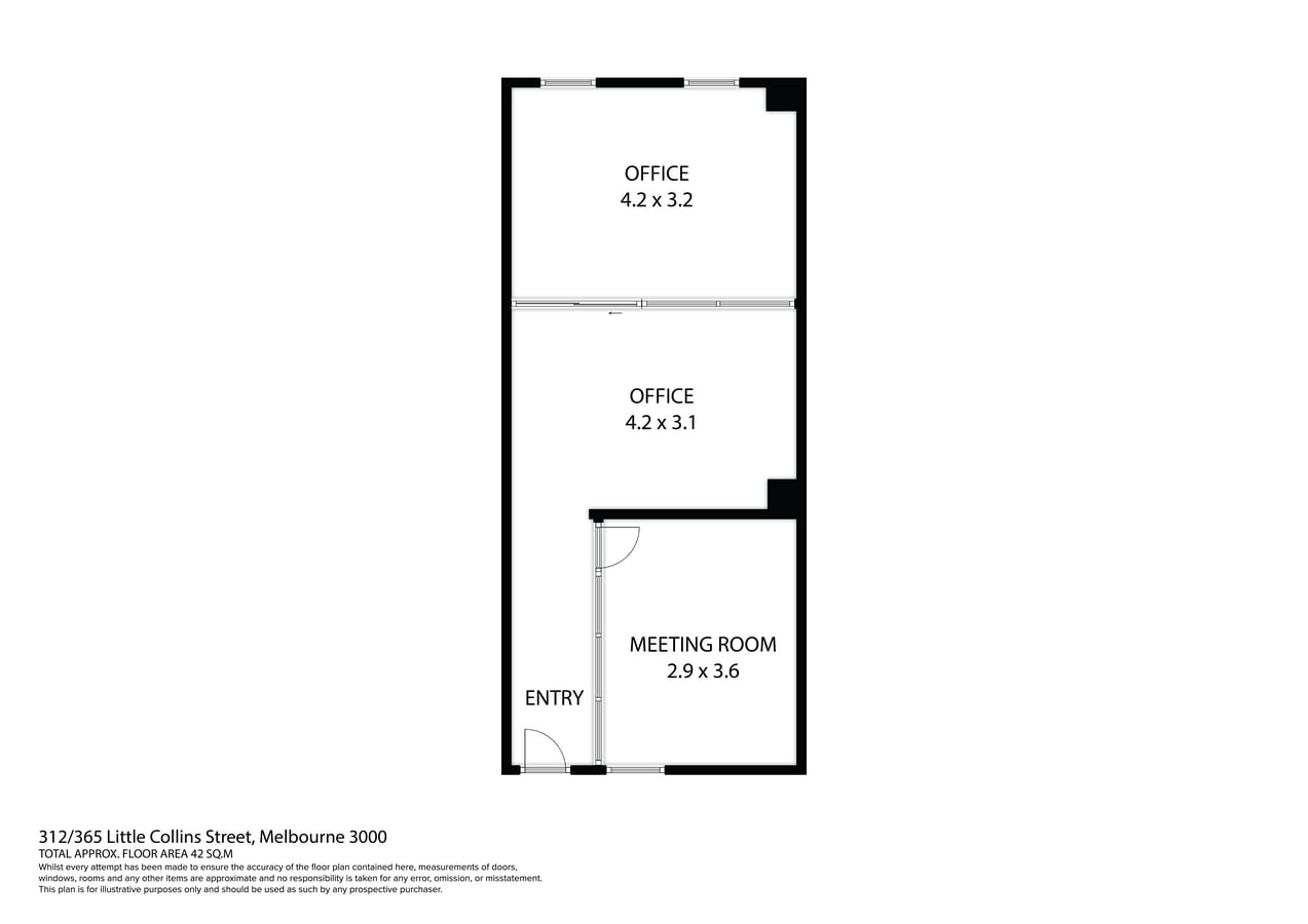 365 Little Collins St, Melbourne, VIC 3000 - Unidad 312 - - Plano de la planta - Image 1 of 6