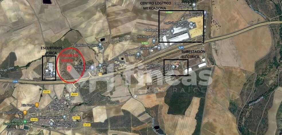 Terreno en Huévar del Aljarafe, Sevilla en venta - Plano de solar - Imagen 1 de 6