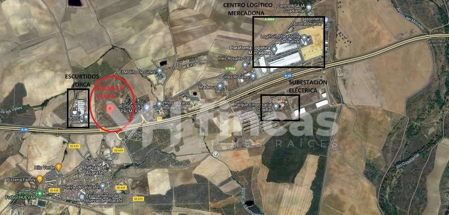 Terreno en Huévar del Aljarafe, Sevilla en venta Plano de solar- Imagen 1 de 7