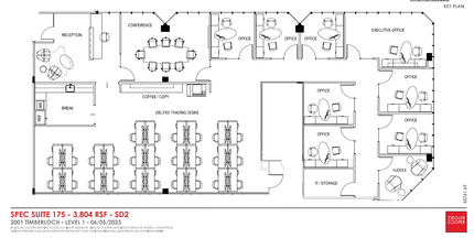 2001 Timberloch Pl, The Woodlands, TX en alquiler Plano de la planta- Imagen 2 de 2