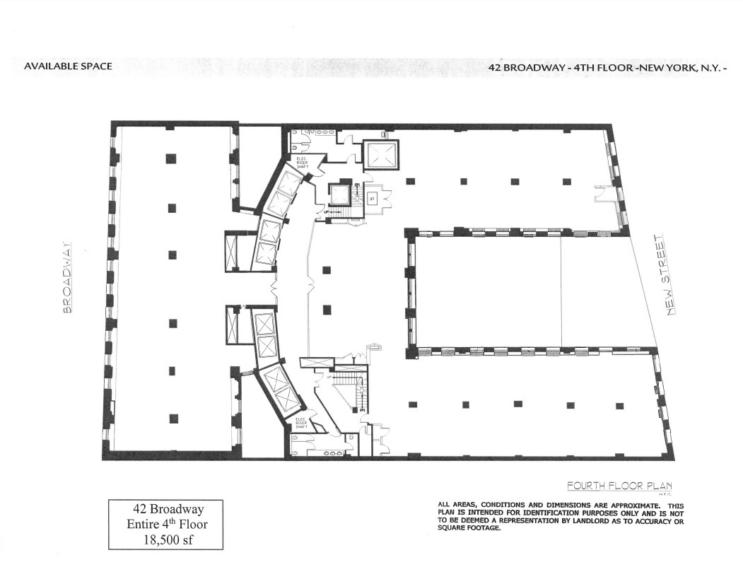 42 Broadway, New York, NY en alquiler Plano de la planta- Imagen 1 de 1