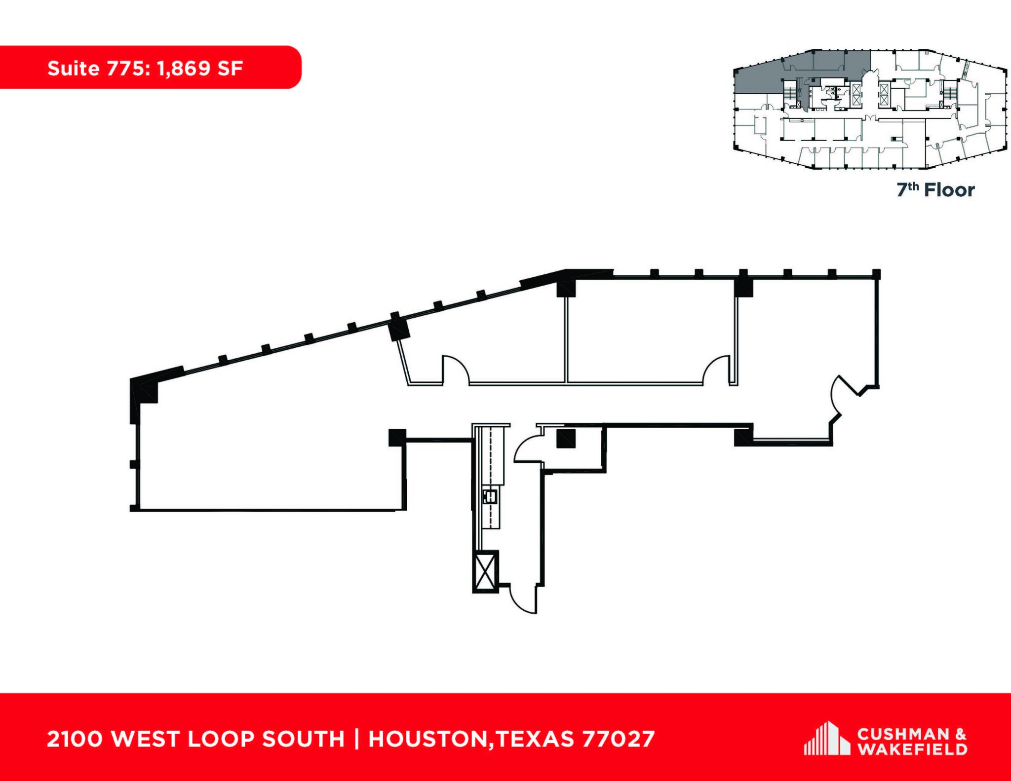 2100 West Loop South, Houston, TX en alquiler Plano de la planta- Imagen 1 de 1