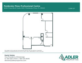 9050 Pines Blvd, Pembroke Pines, FL en alquiler Plano de la planta- Imagen 1 de 1