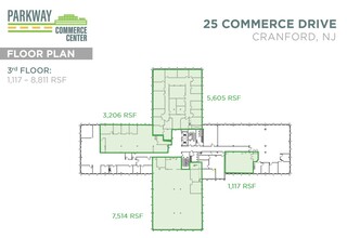 20 Commerce Dr, Cranford, NJ en alquiler Plano de la planta- Imagen 1 de 1