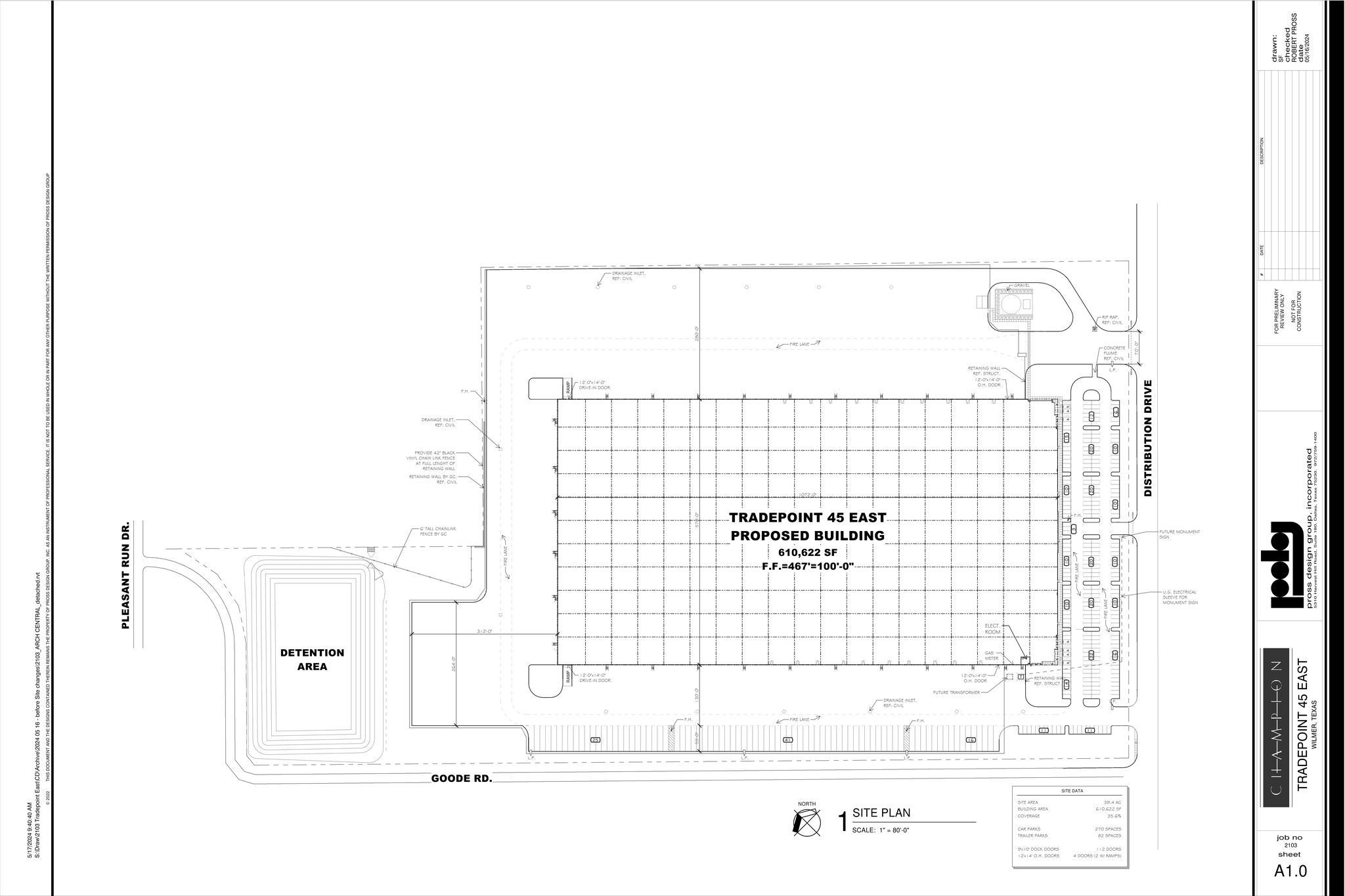 601 Distribution Dr, Wilmer, TX en alquiler Plano del sitio- Imagen 1 de 2