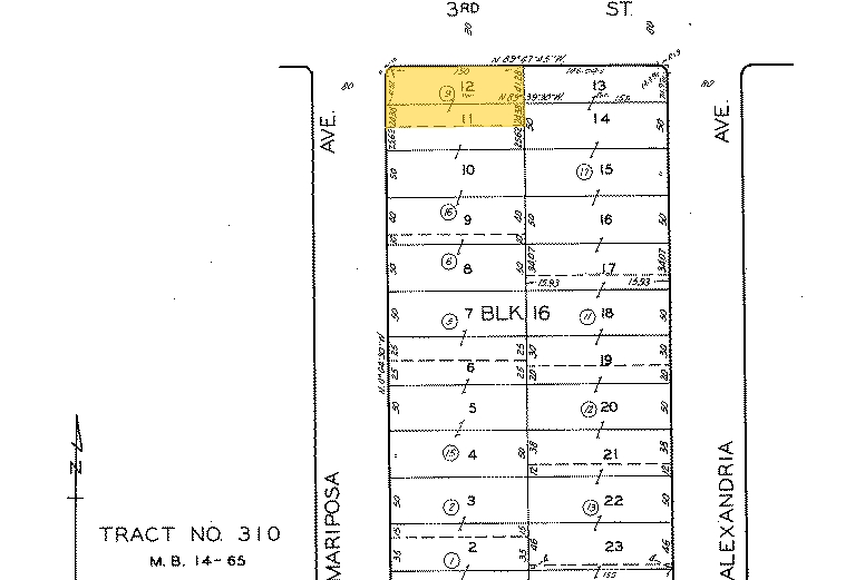 300-302 S Mariposa Ave, Los Angeles, CA en alquiler - Plano de solar - Imagen 2 de 34