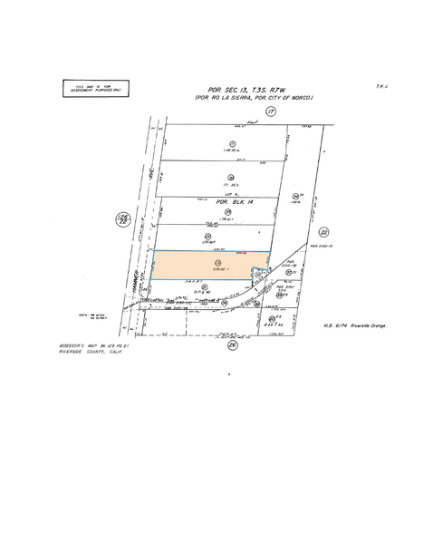 1665 Hamner Ave, Norco, CA en alquiler - Plano de solar - Imagen 1 de 1