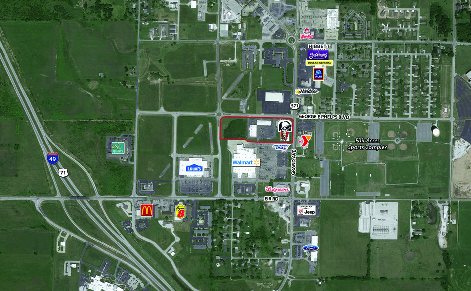 100-132 George E Phelps Blvd, Carthage, MO en alquiler - Vista aérea - Imagen 3 de 4