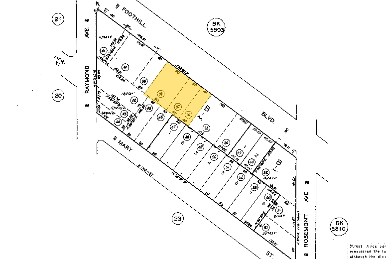 2626 Foothill Blvd, La Crescenta, CA en alquiler - Plano de solar - Imagen 2 de 11