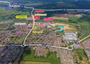 Toddington Ln, Littlehampton, WSX - Aérea vista de mapa