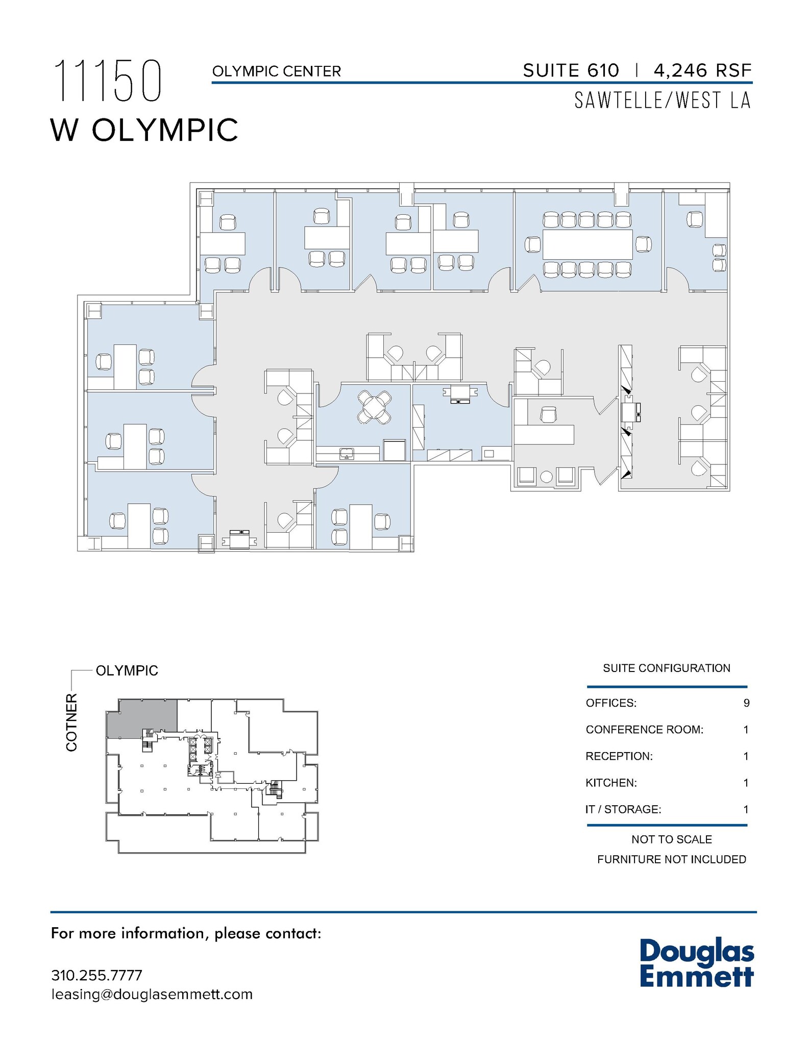 11150 W Olympic Blvd, Los Angeles, CA en alquiler Plano de la planta- Imagen 1 de 1