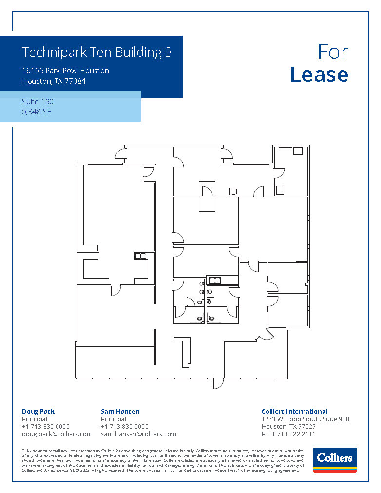 16155 Park Row, Houston, TX en alquiler Plano de la planta- Imagen 1 de 1