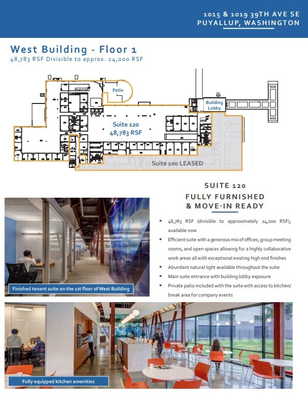 1015 39th Ave SE, Puyallup, WA en alquiler Plano de la planta- Imagen 1 de 1