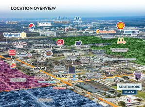 2211-2225 Southmore Ave, Pasadena, TX - VISTA AÉREA  vista de mapa - Image1