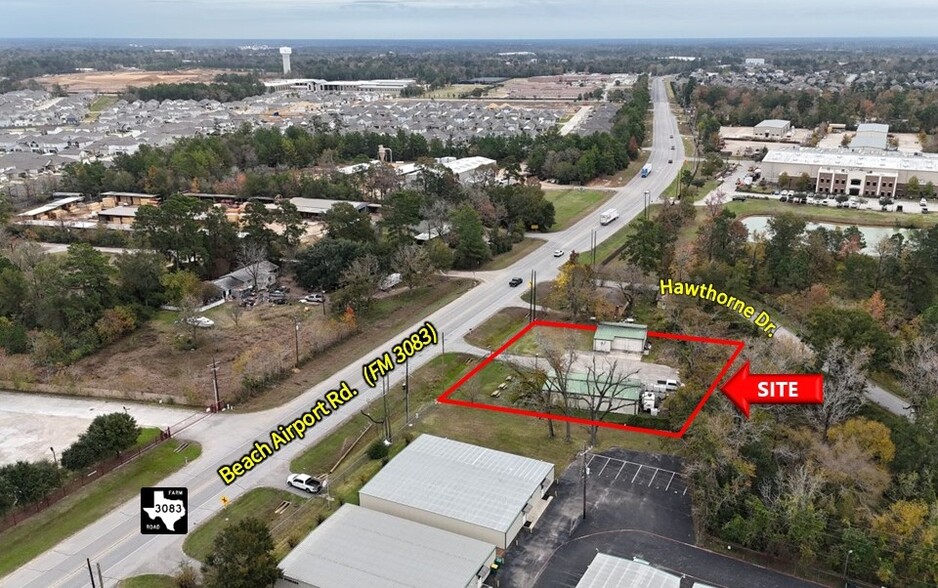 1303 Beach Airport Rd, Conroe, TX en venta - Vista aérea - Imagen 3 de 10