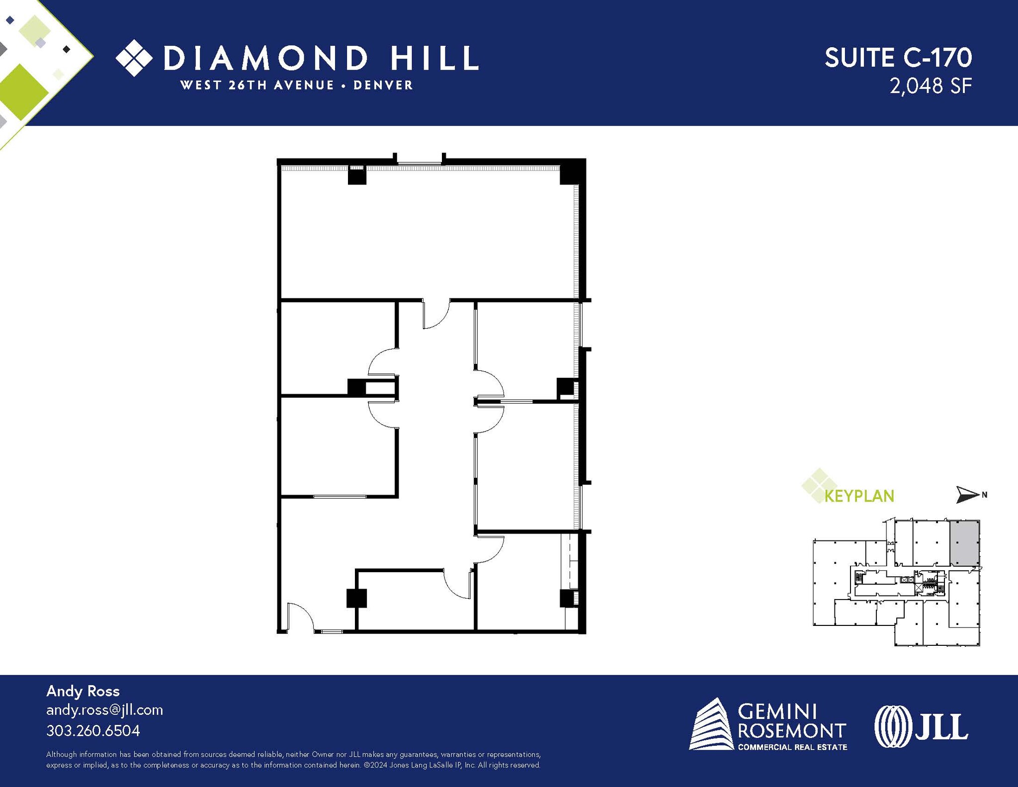 2490 W 26th Ave, Denver, CO en alquiler Plano de la planta- Imagen 1 de 2