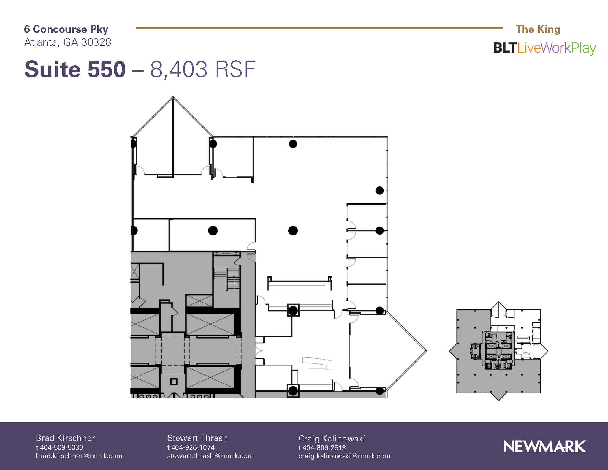 6 Concourse Pky NE, Atlanta, GA en alquiler Plano de la planta- Imagen 1 de 1