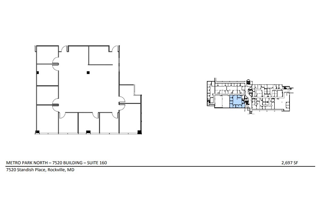 7529 Standish Pl, Rockville, MD en alquiler Plano de la planta- Imagen 1 de 1