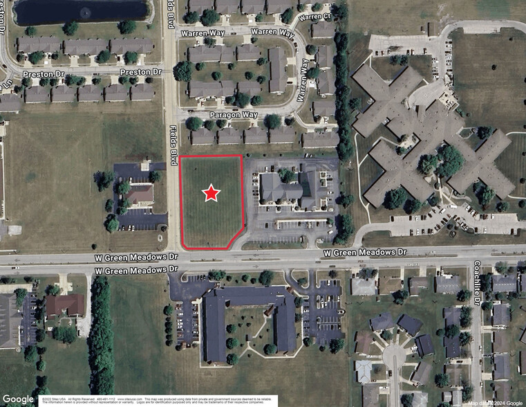 400 Green Meadow Dr, Greenfield, IN en venta - Vista aérea - Imagen 1 de 2