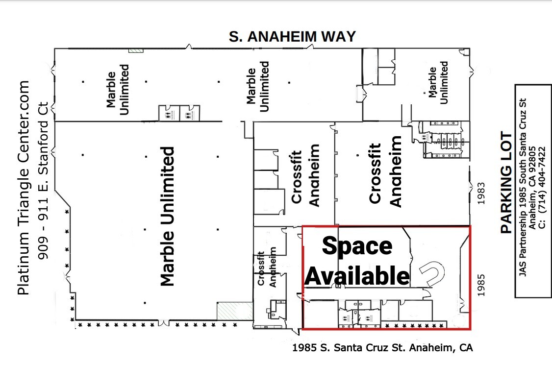 1985-1985 S Santa Cruz St, Anaheim, CA en alquiler Foto del edificio- Imagen 1 de 1