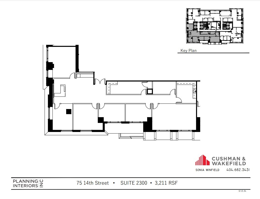 75 14th St NE, Atlanta, GA en alquiler Plano de la planta- Imagen 1 de 1