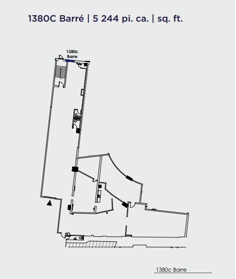 1320-1390 Rue Barré, Montréal, QC en alquiler Plano de la planta- Imagen 1 de 1