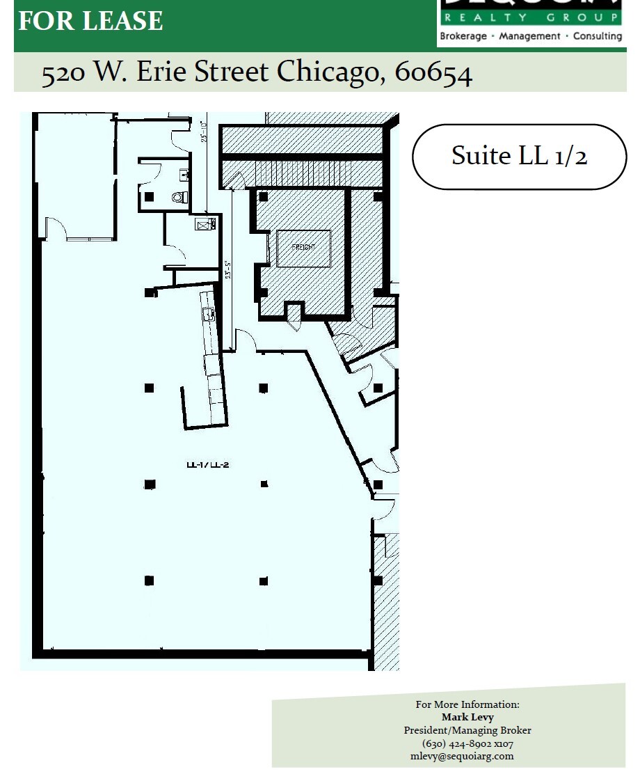 520 W Erie St, Chicago, IL en alquiler Plano de la planta- Imagen 1 de 1